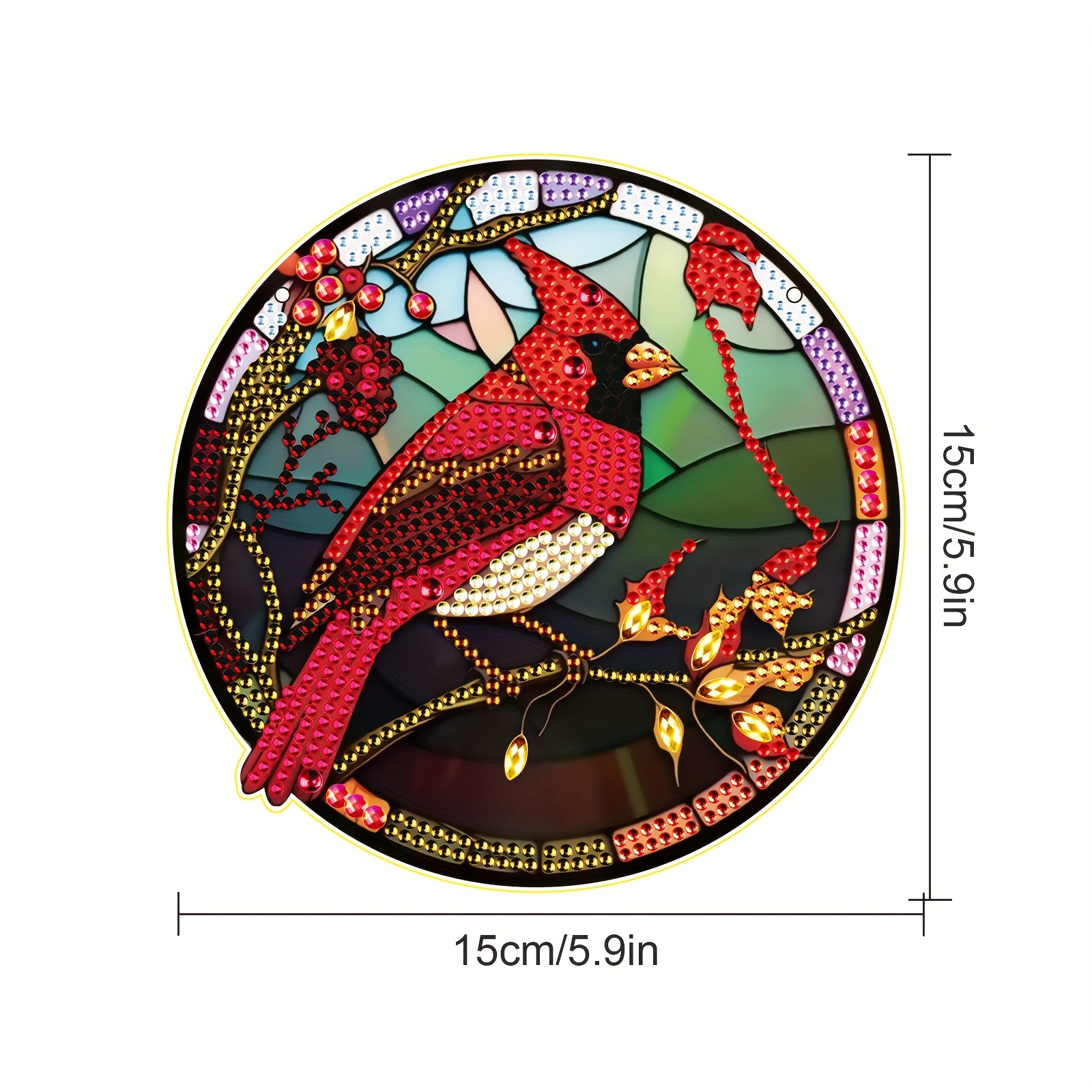 Diamond Painting Hanging, Kingfisher 3D Three-dimensional Diamond Painting  Kit, Diamond Art Hanging Decorations, Suitable For Home Wall Garden Decorat