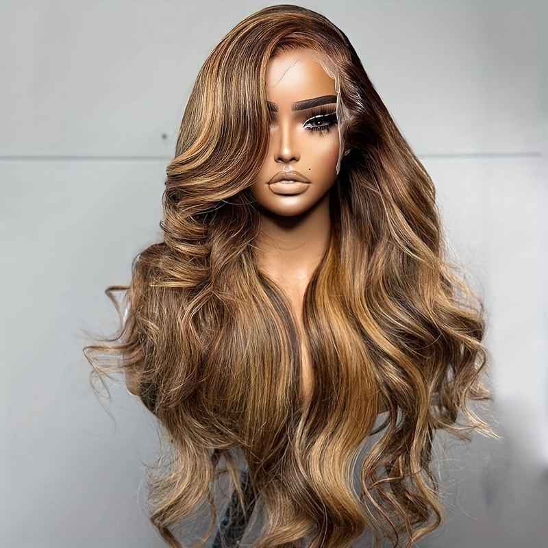 Highlight Honey Blonde Body Wave Lace Front Wigs 180 Temu Canada