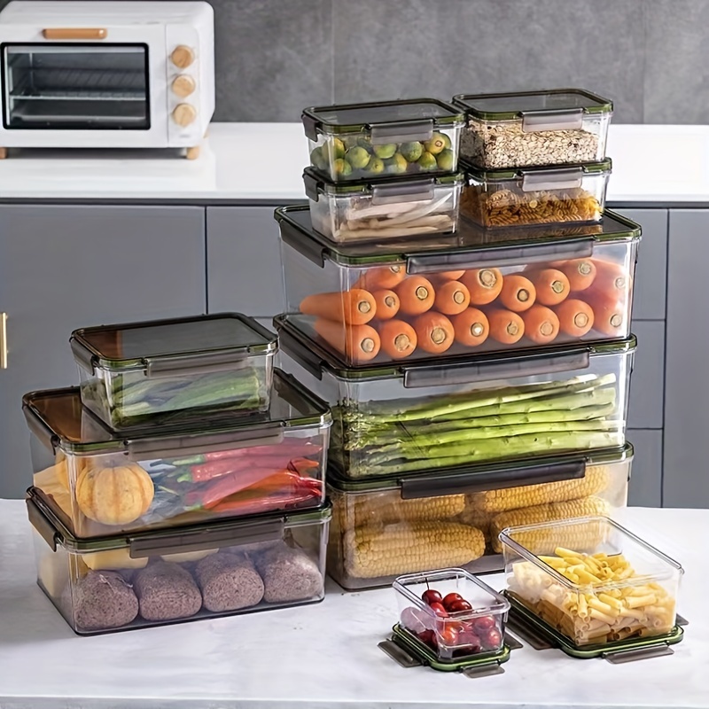 Stackable Fridge Organizers Clear Refrigerator Organizer - Temu