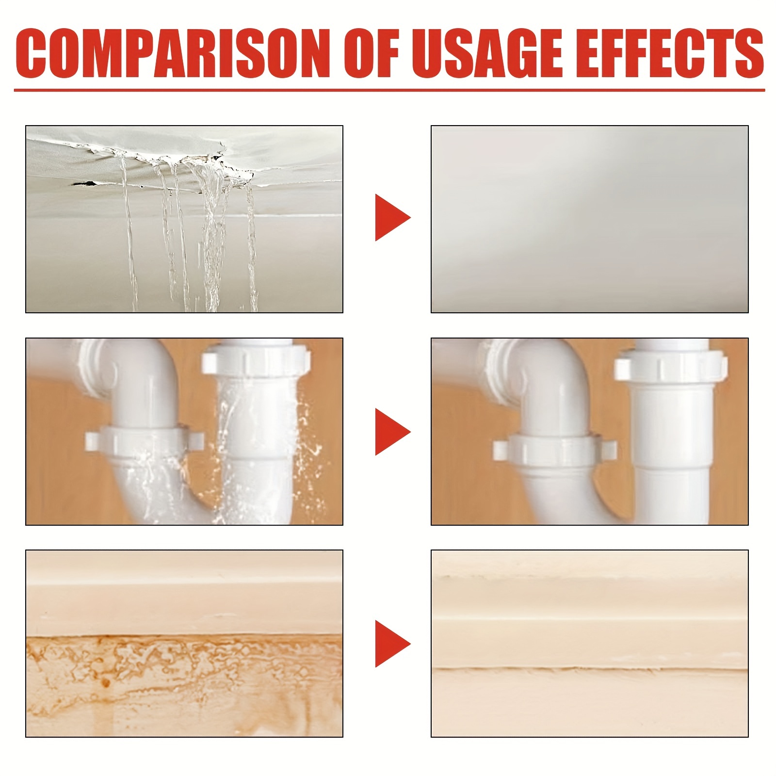 Transparent Waterproof Adhesive Roof Bathroom Kitchen Wall Waterproof Coating