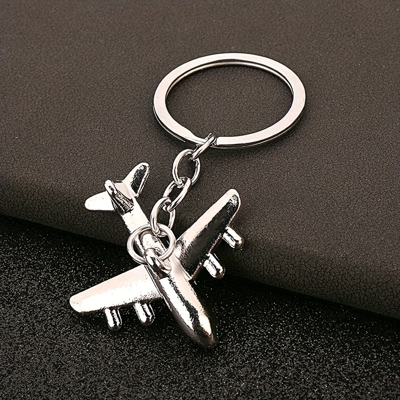 Simulation Airplane 3d Model Keychain For Men Airplane - Temu