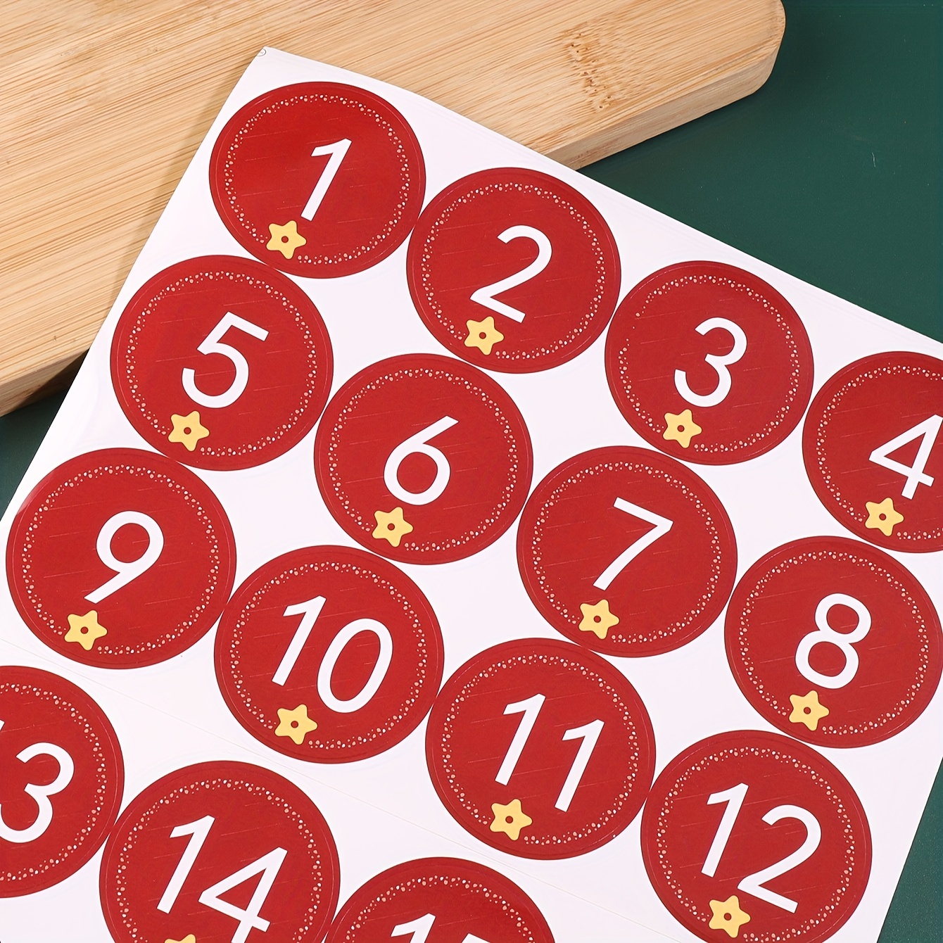 Number stickers to use on holiday countdown projectsor anything else  you'd like. Simply print o…