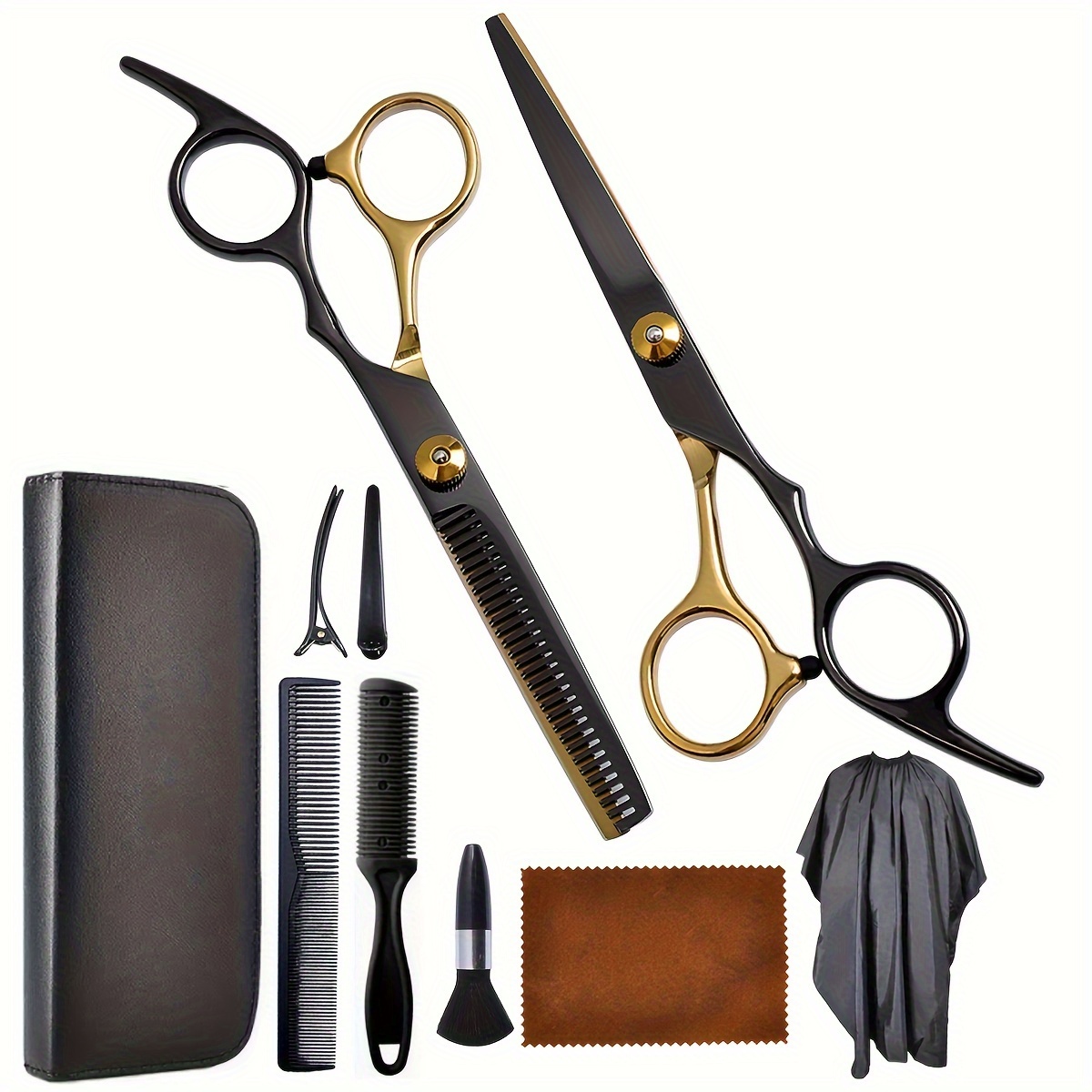 Professional Hairdressing Scissors Set 6 Hair Cutting Scissors and