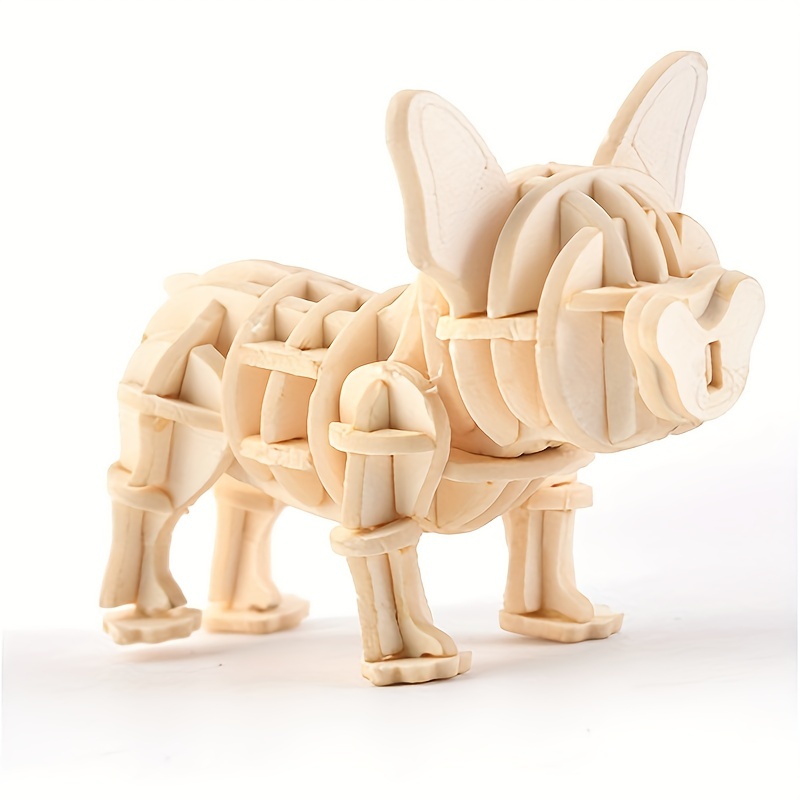 DAGORD 3D LED Puzzle 8,8x8,7x4,2cm 3D Bois Lumineux Puzzle 3D Puzzle Bois  Maquette 3D Wooden Puzzle avec Kit de Coloriage et