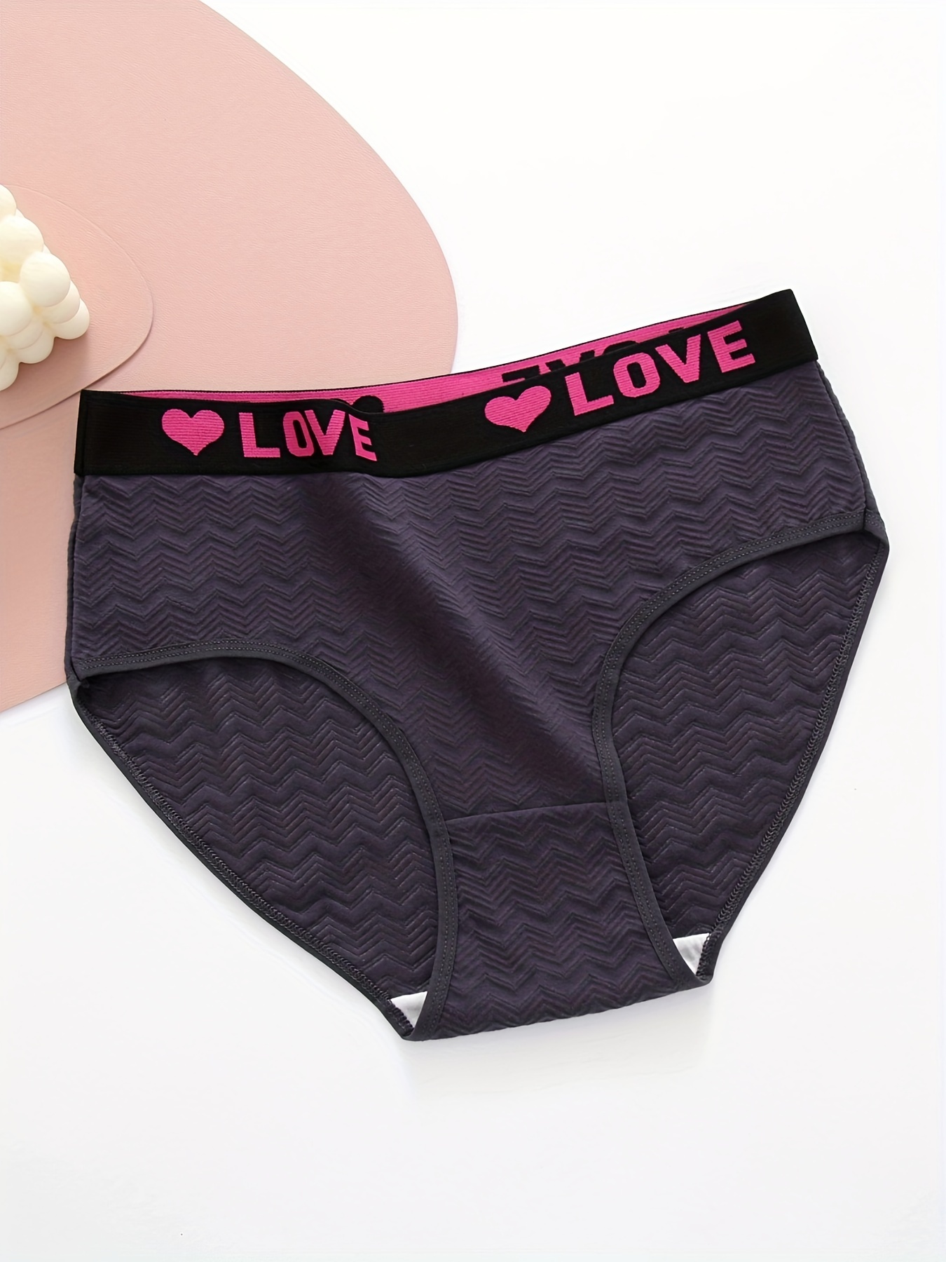 Plus Size Simple Panties Set Women's Plus Soft Contrast - Temu