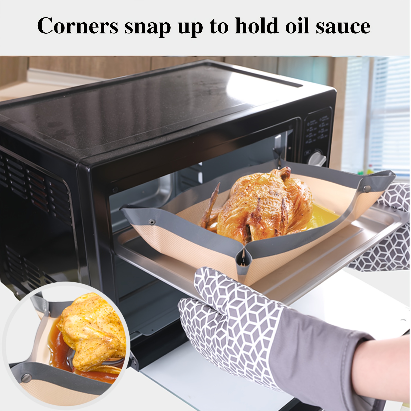 1PC Reusable Non Stick Baking Paper High Temperature Resistant Sheet Oven  Microwave Grill Baking Mat Oil-proof Paper Pad Baking Liner Oven Tool