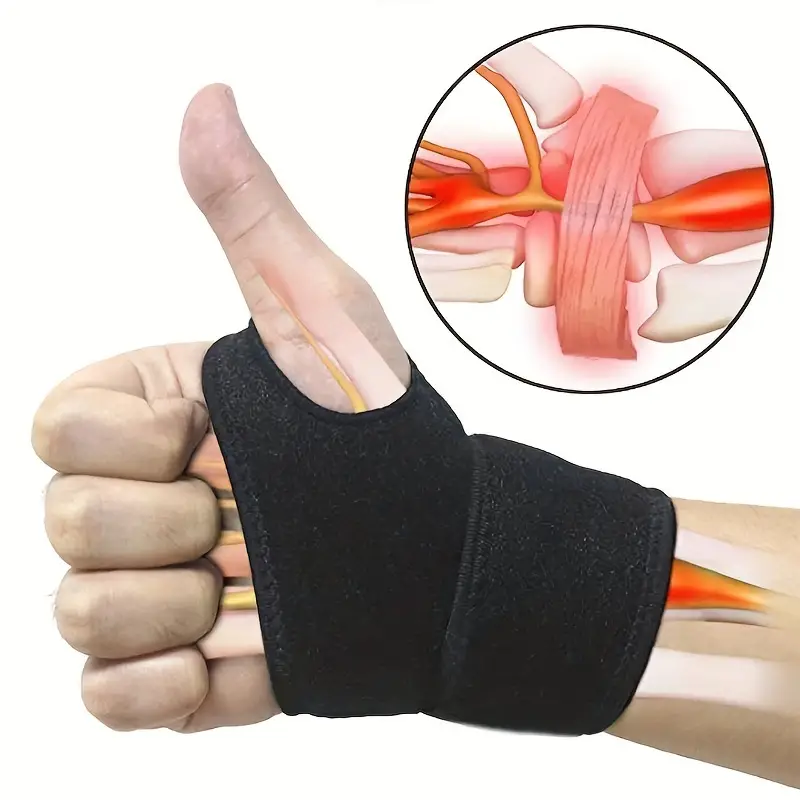 1pc Wrist Brace Comfortable Adjustable Wrist Support Suitable For Left And  Right Hand - Sports & Outdoors - Temu Canada