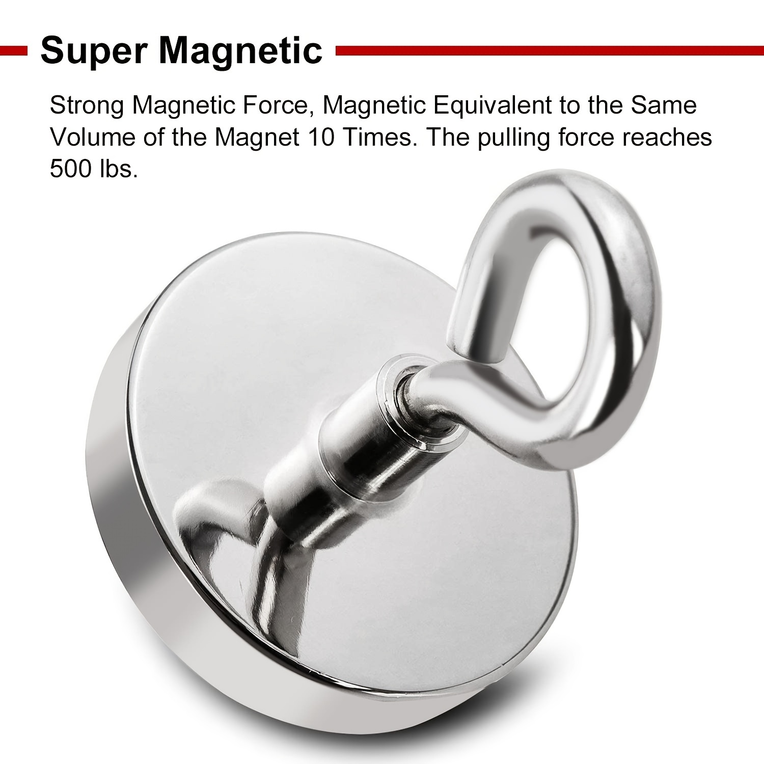 Neodymium Fishing Magnet, Super Strong Pulling Force Rare Earth
