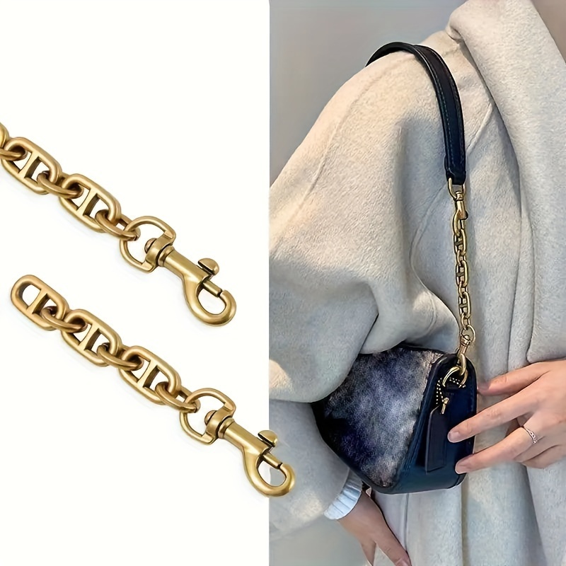 Bag Love Shape Extension Chain Golden Purse Chain Strap,purse Strap Extender  For Bag,chain Replacement Accessories For Bag - Temu South Korea