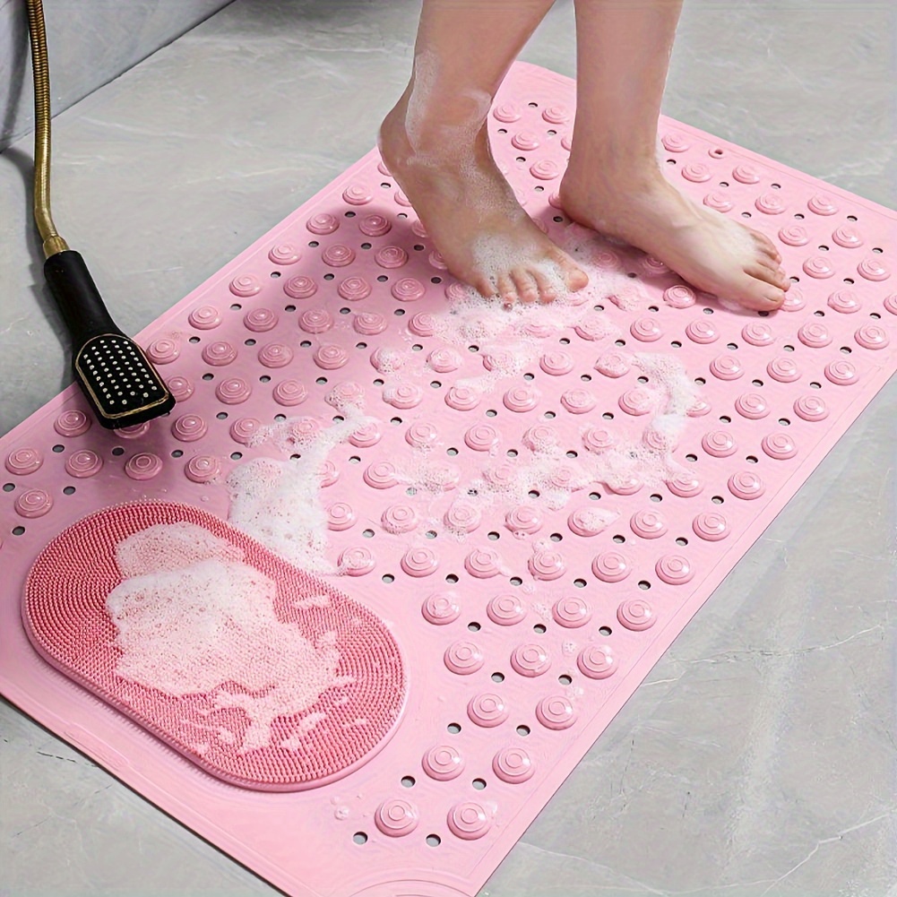 Tpe Bath Mat Safe Suction Massage Mat - Temu