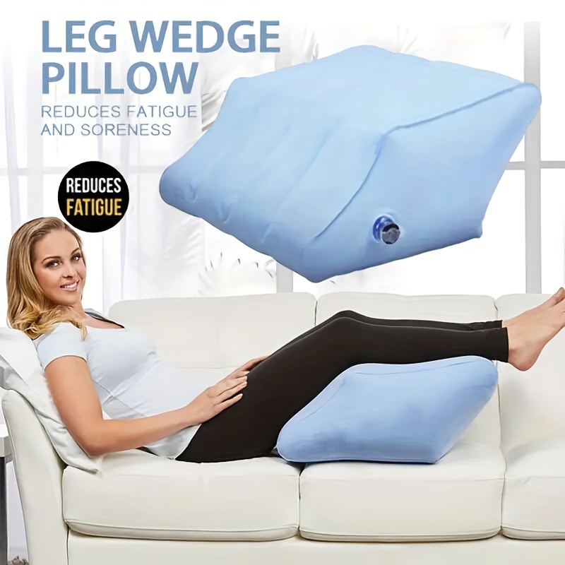 Ice Silk Fabric Legacy Leg & Knee Pillow For Side Sleepers - Standard  Orthopedic Wedge Leg Pillow For Sleeping And Hip & Lower Back Relax, Blue -  Temu