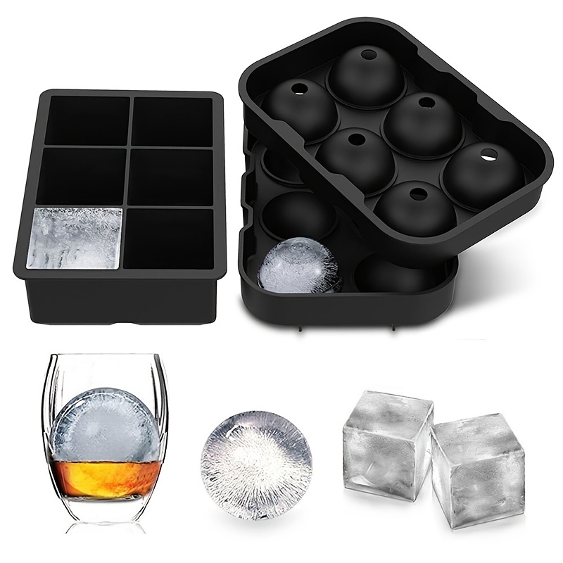 10PCS Square Silicone Ice Cube Tray Flexible 14-cell Square BPA