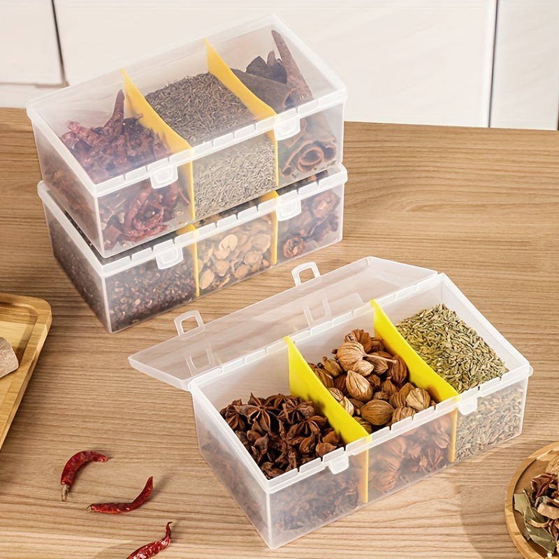 Clear Seasoning Box Set Clear Seasoning Storage Container - Temu