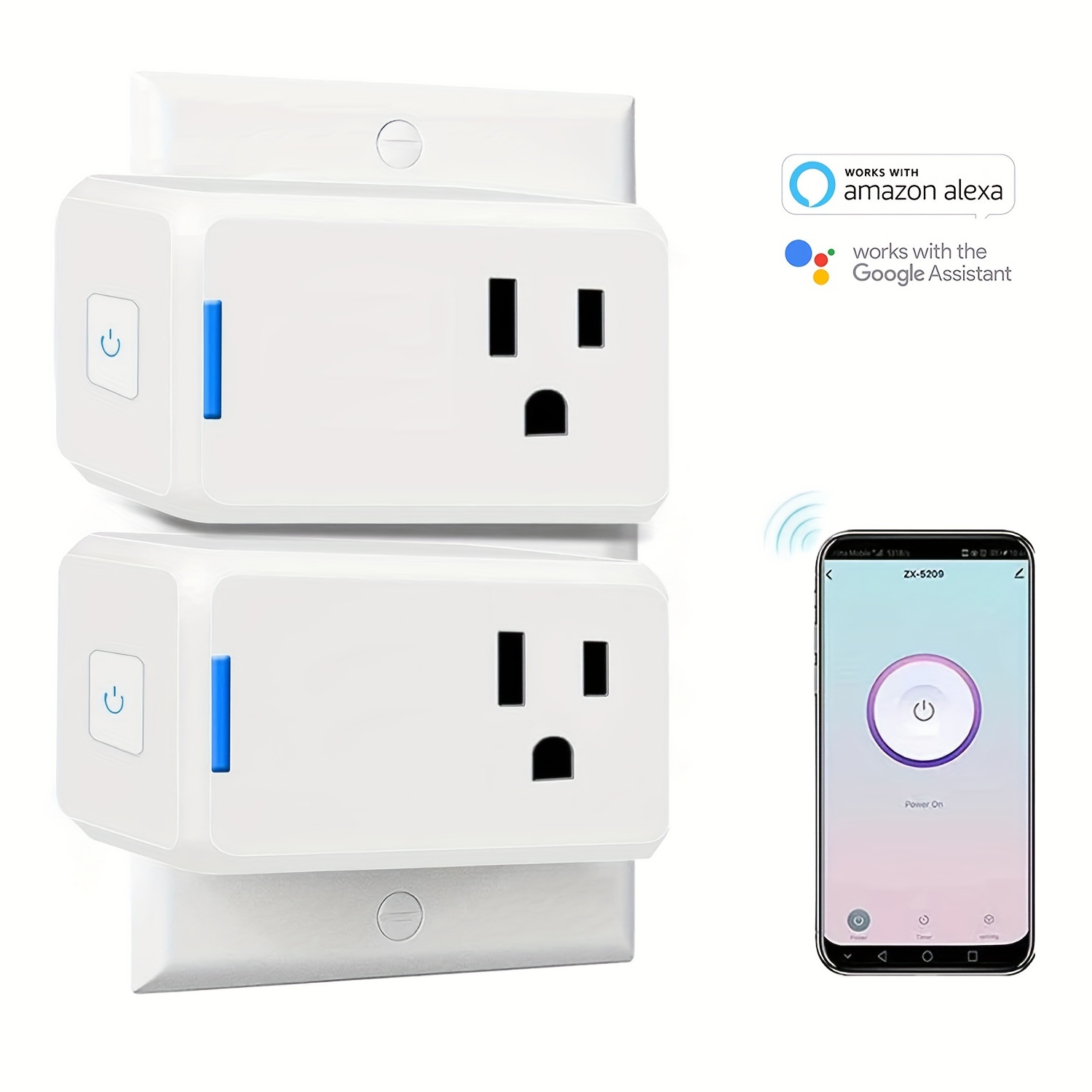 Smart Mini Smart Plug Wifi Outlet Socket Works With Alexa - Temu