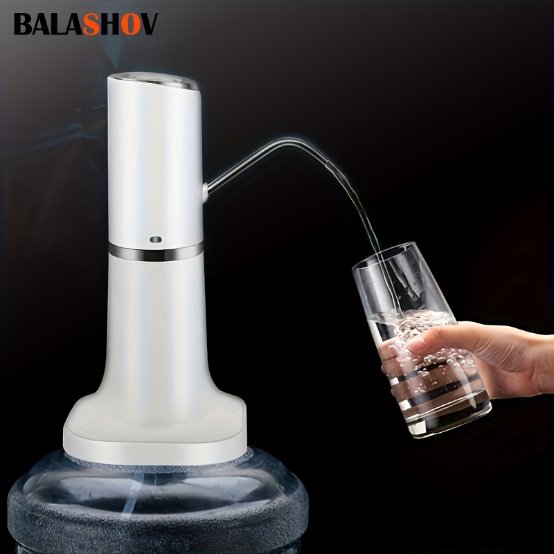Bomba de agua para botella de 5 galones, dispensador eléctrico de agua de 5  galones, bomba de botella de agua potable universal con carga USB (dorado)