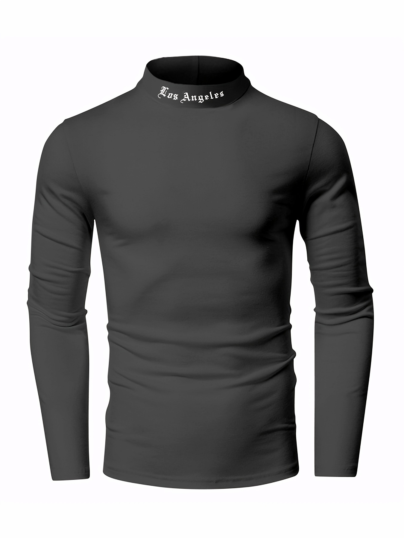 2DXuixsh Pack Of Turtle Neck Top for Men Mens Fashion Cotton T Shirt Sports  Ffitness Outdoor Solid T Shirt Tight Long Sleeve Shirt Space Apparel Cotton  Black L 