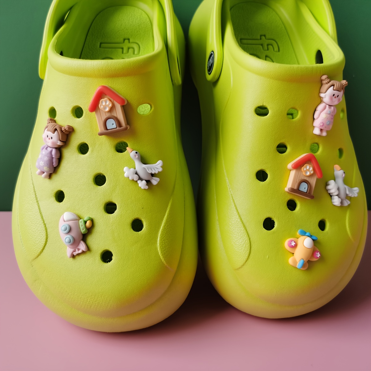 Fashion Croc Accessories Tiny House - Temu