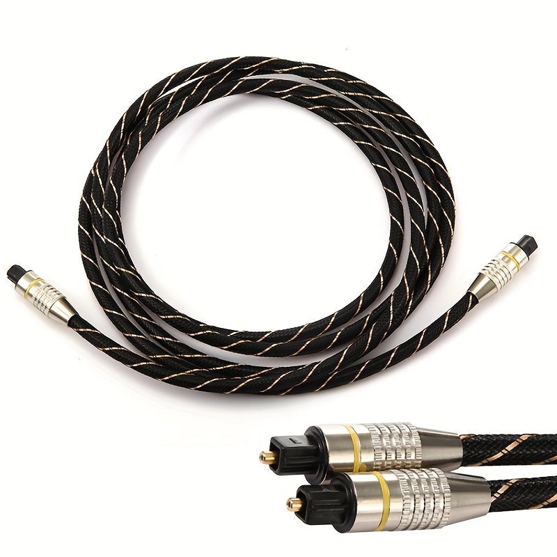 Cable Óptico 3,5mm Toslink Digital Cable 3,5mm Conector Chapado En Oro  Adaptador Cable Audio Óptico 1m/1,5 M/2m/ /5m - Hogar Inteligente - Temu