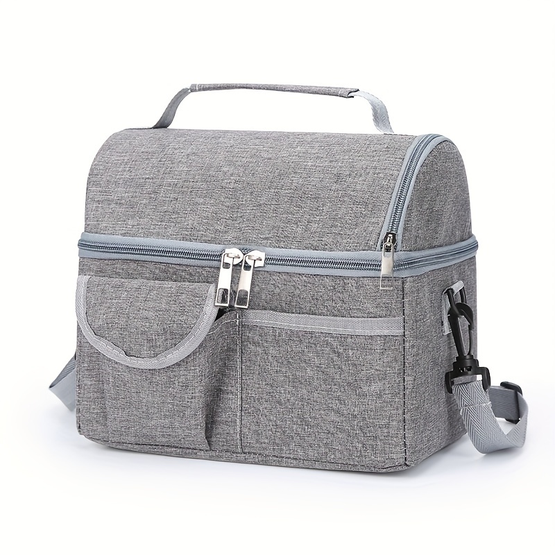 Stay Organized & Energized - Insulated Lunch Bag With Dual Side Pockets &  Thermal Tote Box Bag For Adults & Teens! - Temu