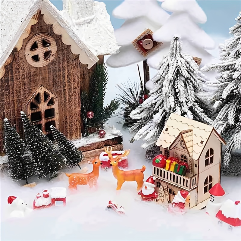 Artificial Snowflake Scenery Set Christmas Props Artificial - Temu