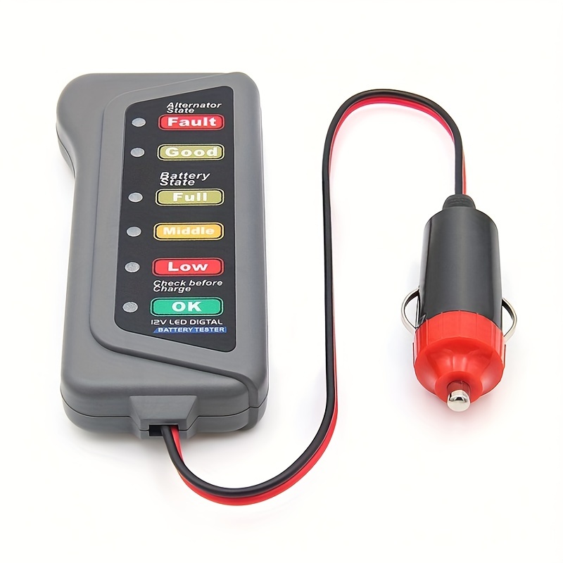 JTEX® Professional Auto et moto Battery Tester - Testeur de batterie 12V -  État de la