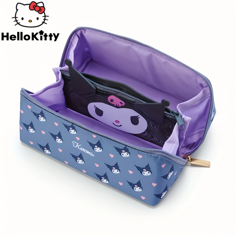 Original Sanrio Hello Kitty Pencil Bags Case Kuromi My Melody Cinnamoroll Cartoon Stationery Box Kids School Supplies Korean, Red