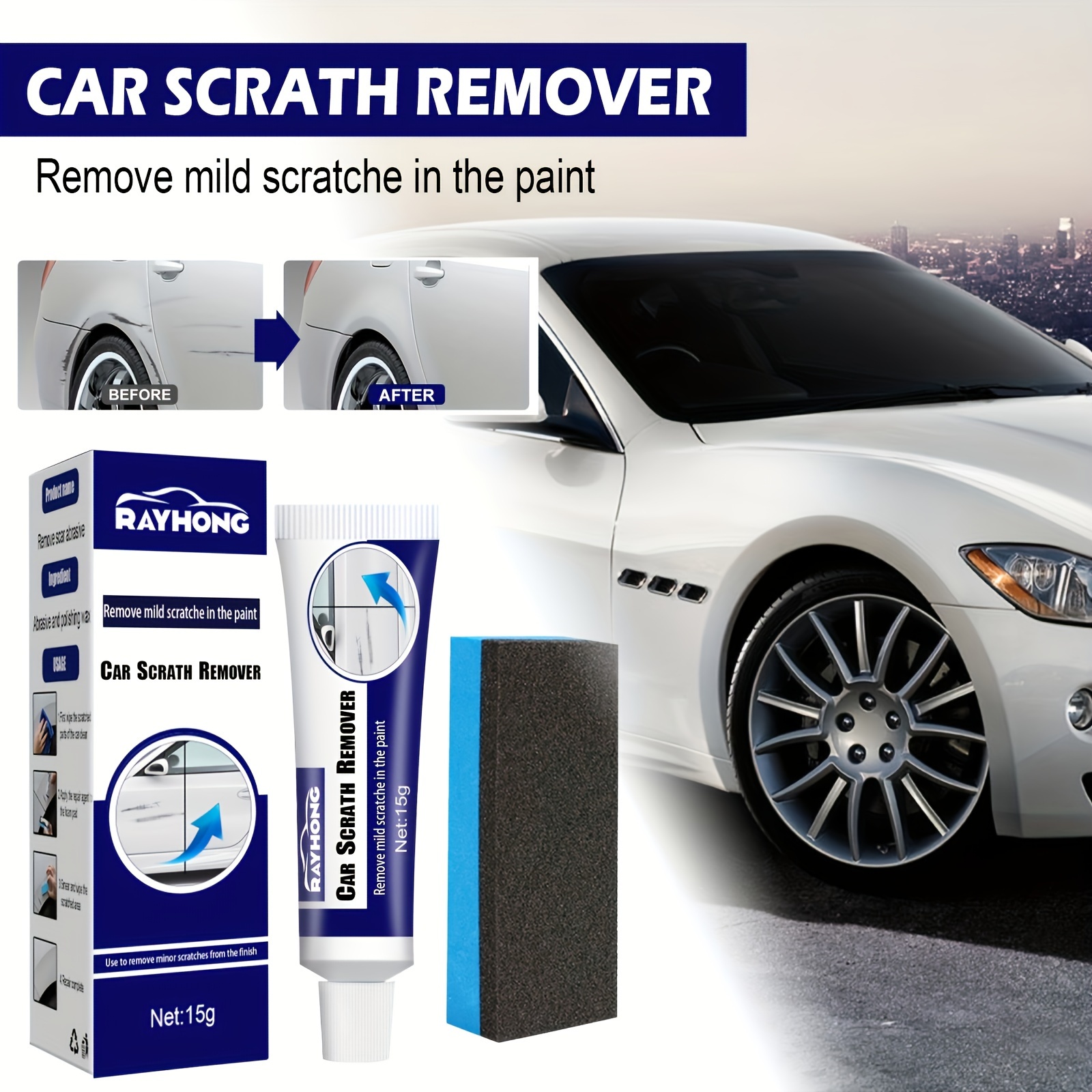 Glfill 1x Hgkj-S11A/B Scratches Remover Restorer Car Scratch Repair Wax 50ml