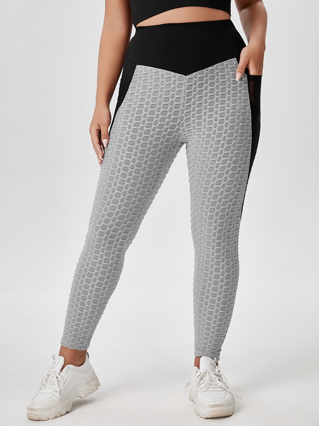 Honeycomb Detail Leggings