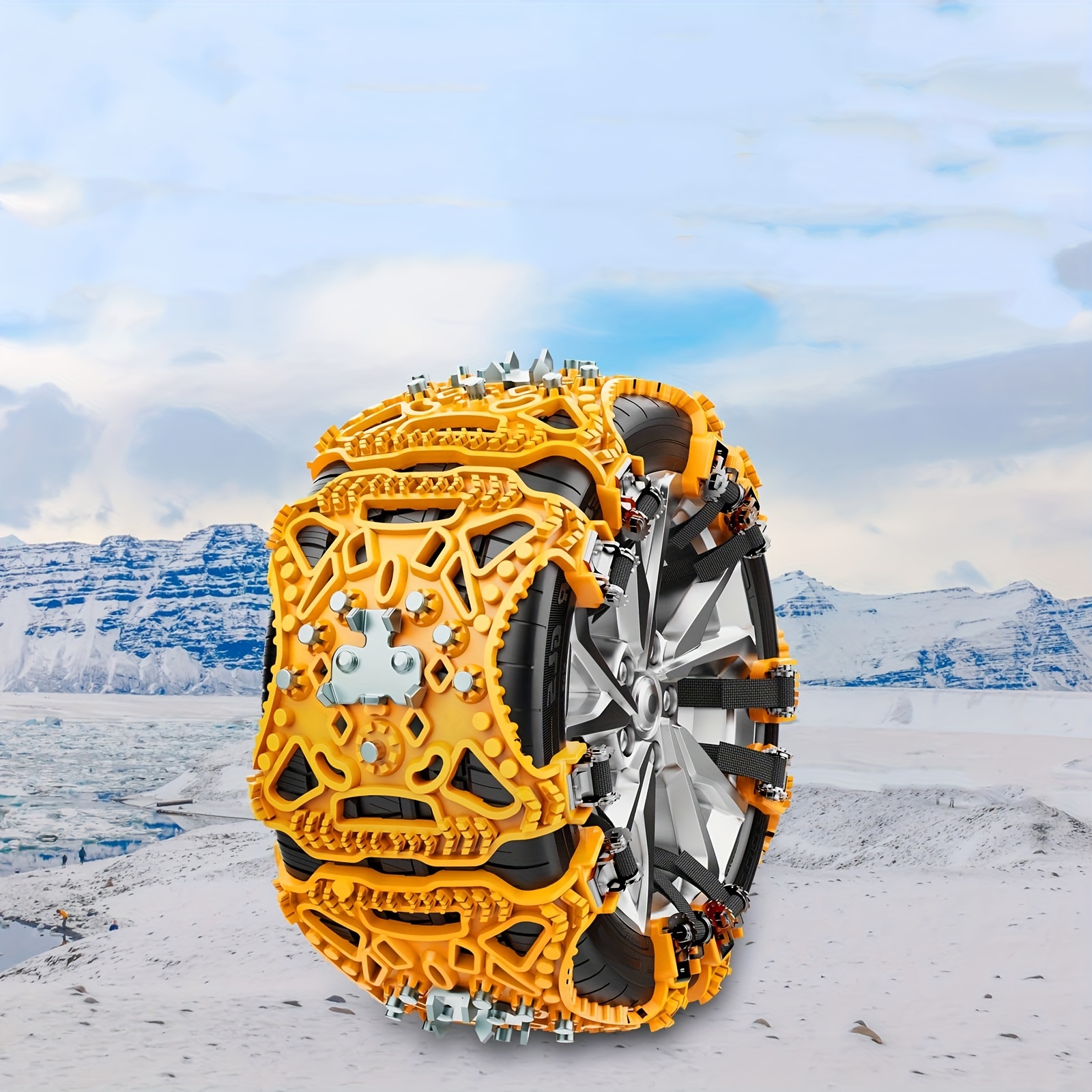 6pcs, Snow Chains For Car, Tire Chains, Wheel Snow Chains