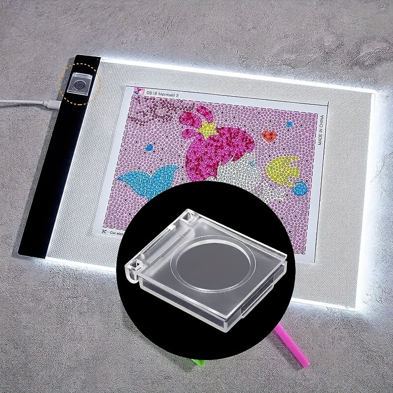 2PCS Diamond Painting Accessories Light Pad Switch Cover, Diamond Art Light  Pad