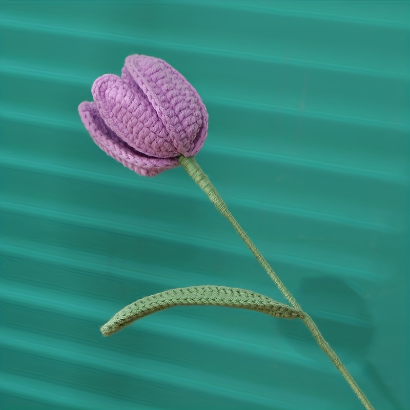  Handmade Knitting Crochet Flower Tulip Bud, Unique Tulip Bud  Design, Artificial Flower, Versatile Decoration Made with Durable Yarn,  Perfect for Home Decor and Gifts (6 Mix Flowers) : Home & Kitchen