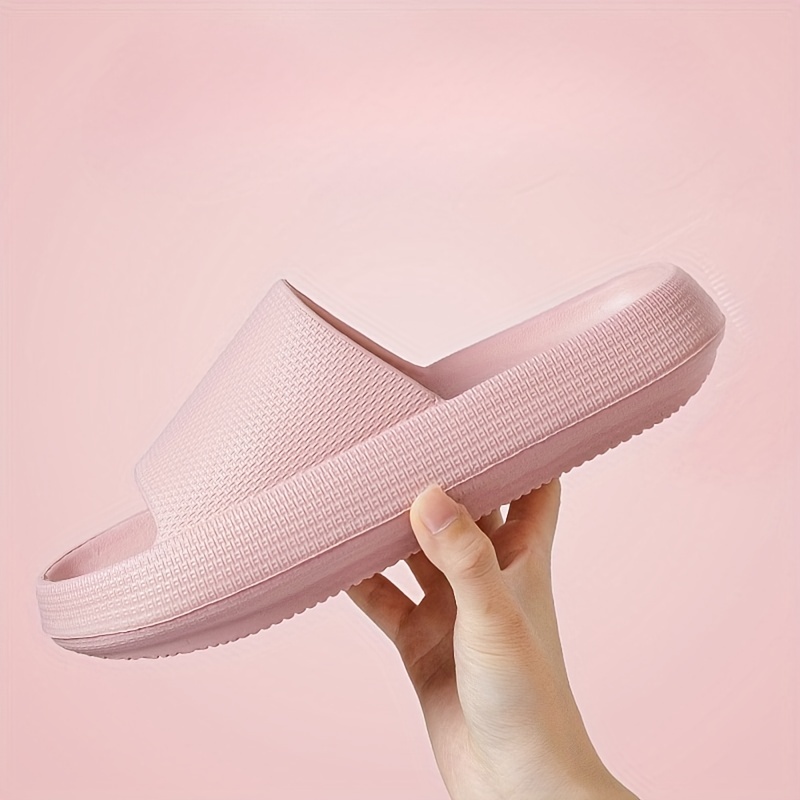 Women Cartoon Bear Decor Beach Slippers 2023 New Men's Summer Casual Soft  Comfy Platform Slides Non-slip Home Bathroom EVA Shoes
