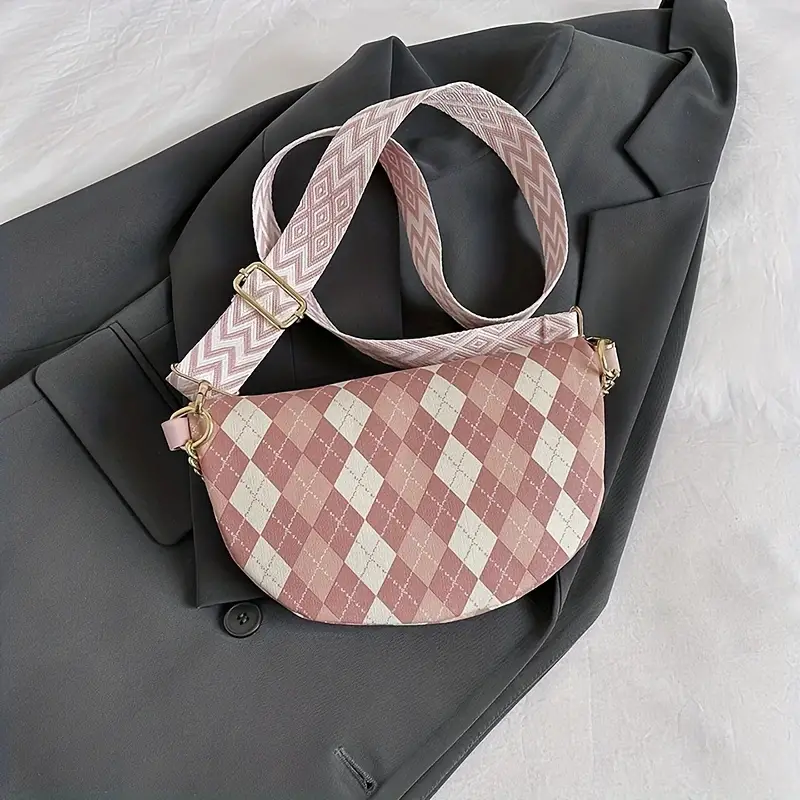 Lattice Pattern Ladies' Chest Bag / Crossbody Bag