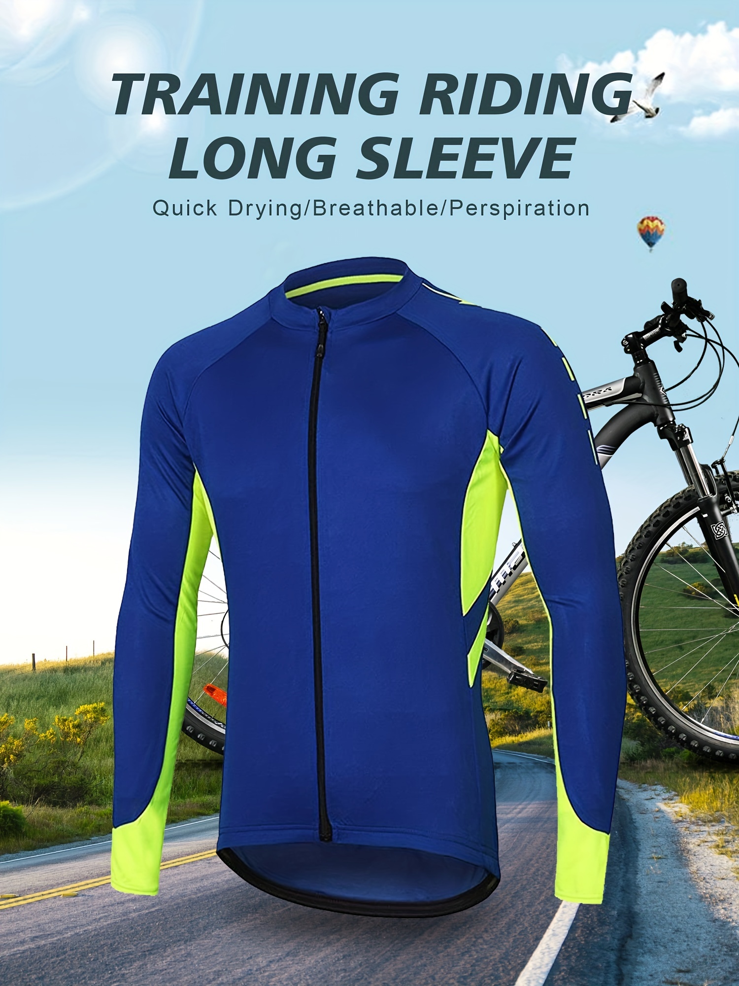 Mens Cycling Jersey Biker Short Sleeve Shirt Quick Dry Full Zip Bicycle  Upper Wear