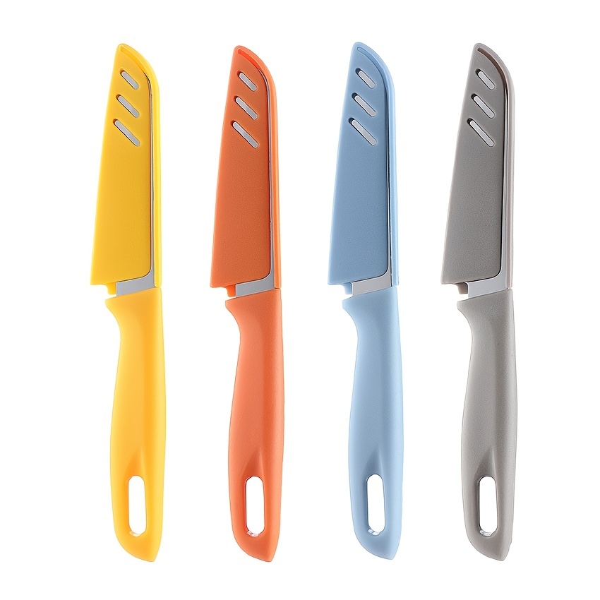 Ultra-sharp German Steel Paring Knives With Abs Handle And Knife Sheath -  Perfect For Fruit And Vegetable Prep - Temu