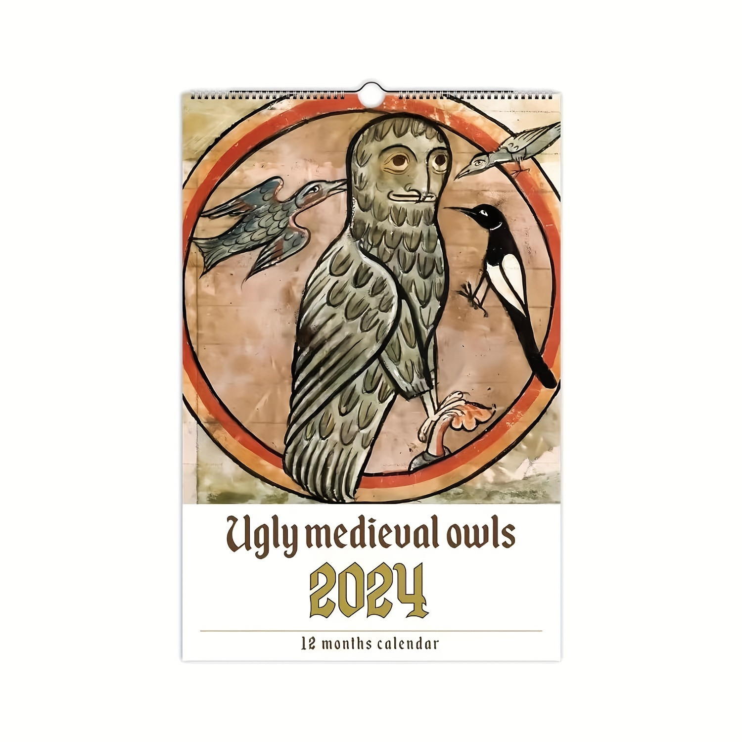 Calendrier 2024 d'oiseaux extrêmement précis Calendrier des oiseaux 2024  Calendrier mural