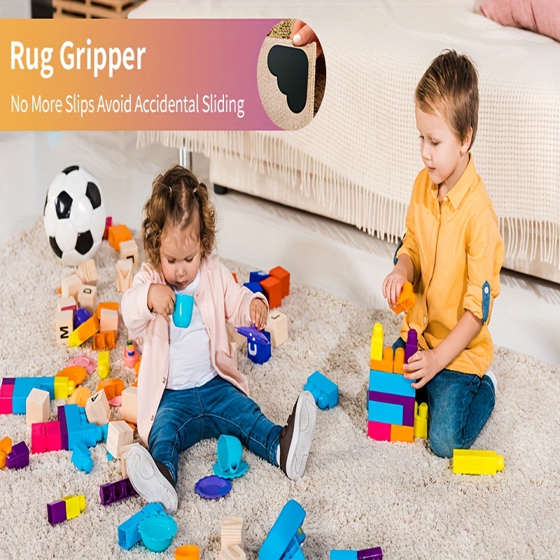 Rug Gripper, Double Sided Non-slip Rug Pads Rug Tape Stickers, Washable  Area Rug Pad Carpet Tape Corner Side Gripper For Hardwood Floors And Tile -  Temu Germany