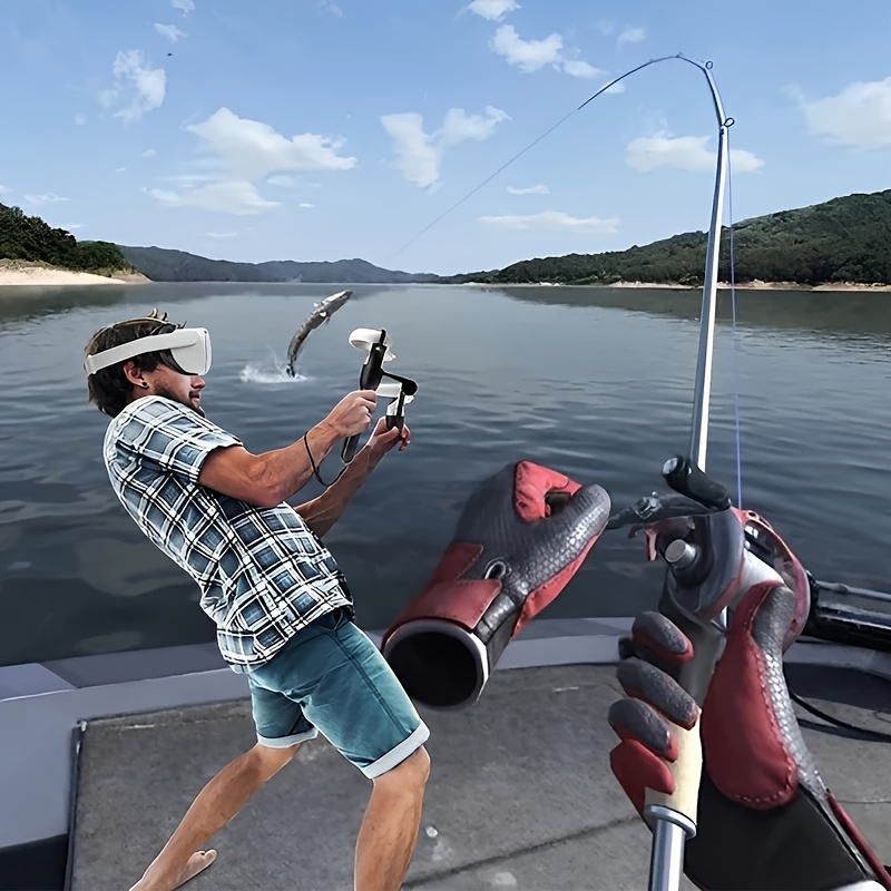 Real Vr Fishing Games Accessories Oculus Quest 2 Virtual - Temu