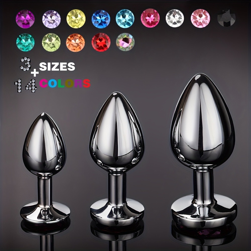 Gem Base Metal Anal Plug Butt Plug Adults Couples Sex Toys Temu