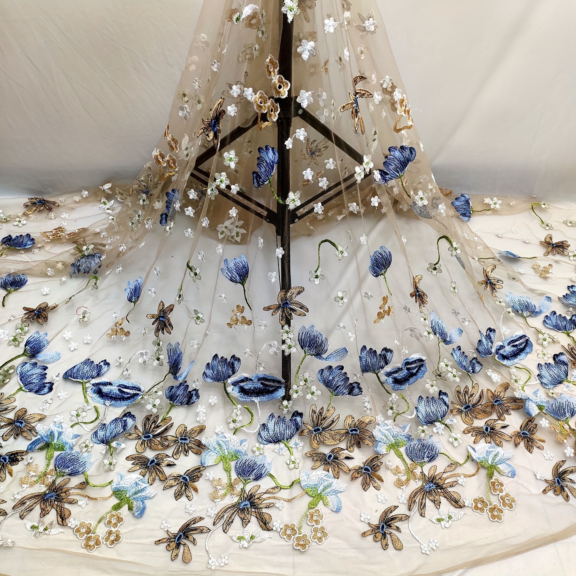 Exploring the Sheer Elegance of Embroidery Tulle Fabric - OneYard