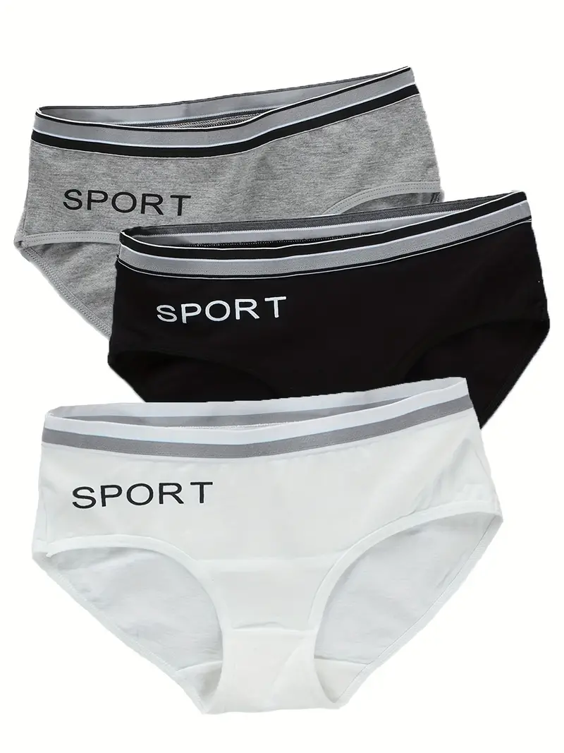 Girl's Cotton Briefs Sport Print Panties Breathable Comfy - Temu Czech  Republic