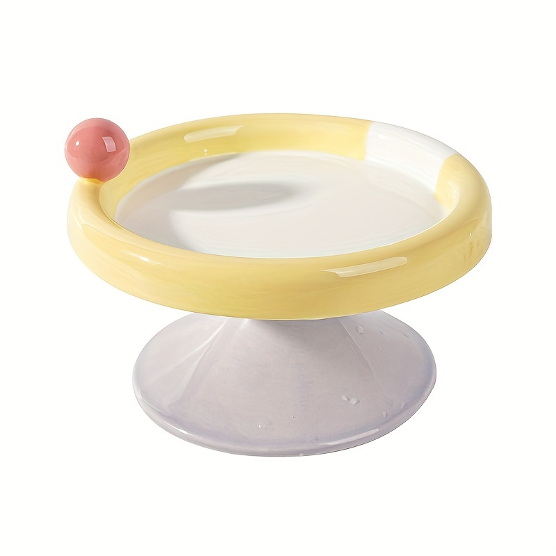 Pet Bowl Slanting Adjustable Lifting Ceramic Cat Bowl Cat - Temu