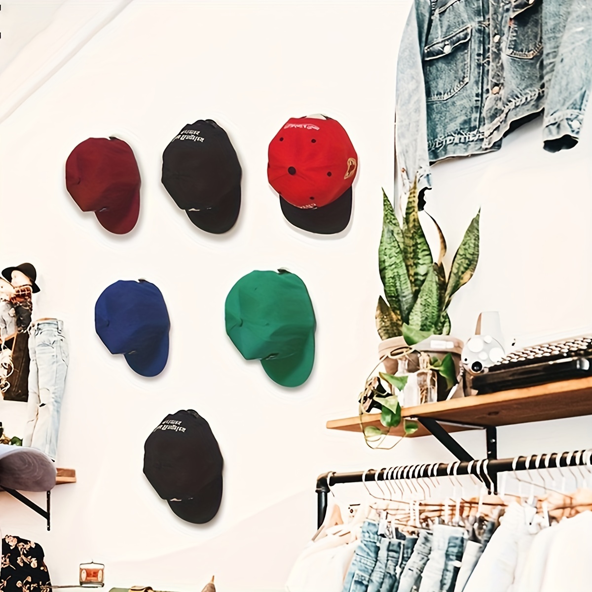 Adhesive Hat Hooks Wall Minimalist Hat Rack Design No - Temu