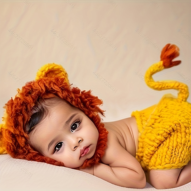 2pcs/set Recién Nacido Bebés Niños Niñas Lindo Crochet Tejer - Temu