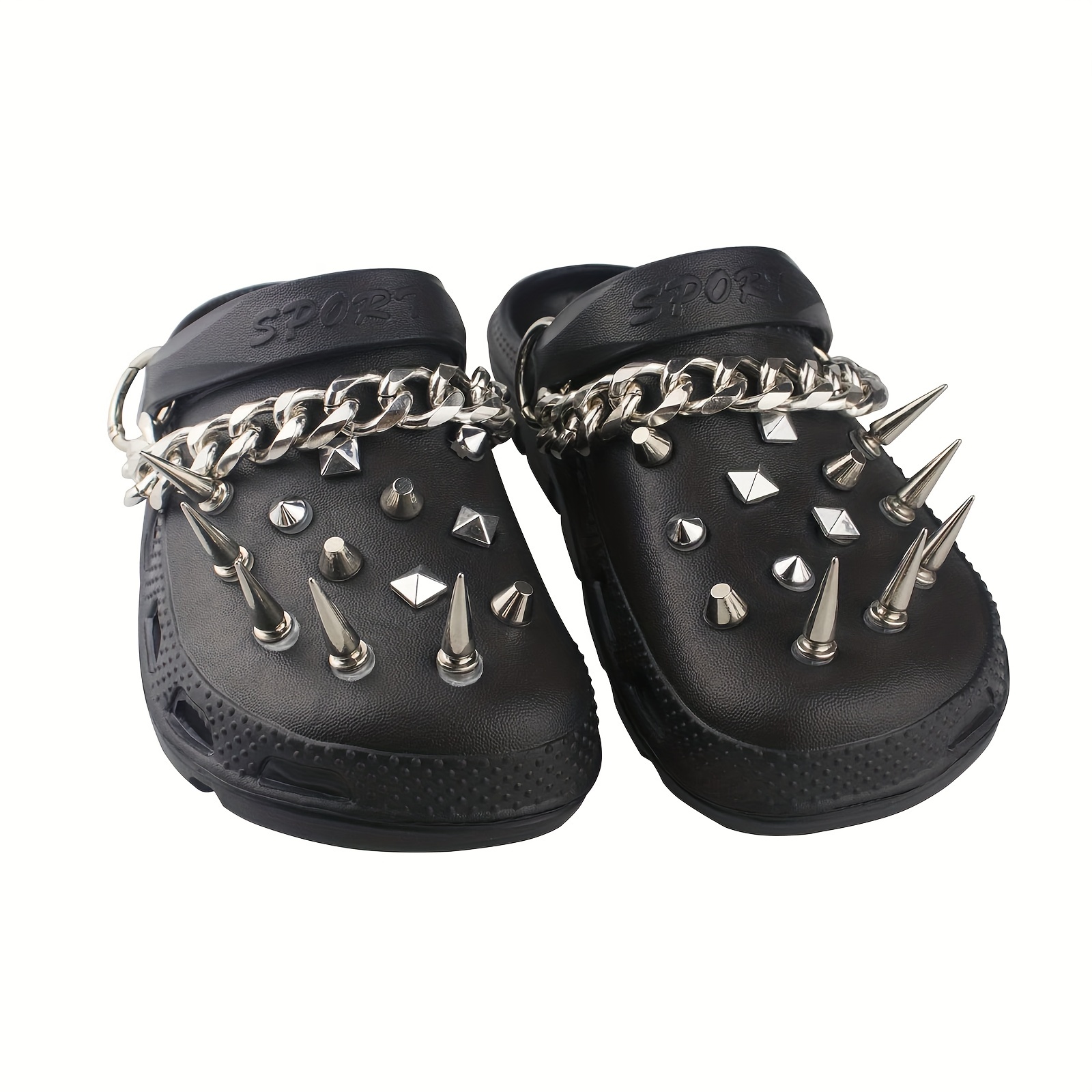 Metal Spikes Shoe Charms For Fashion Cool Punk Rivets - Temu United Arab  Emirates