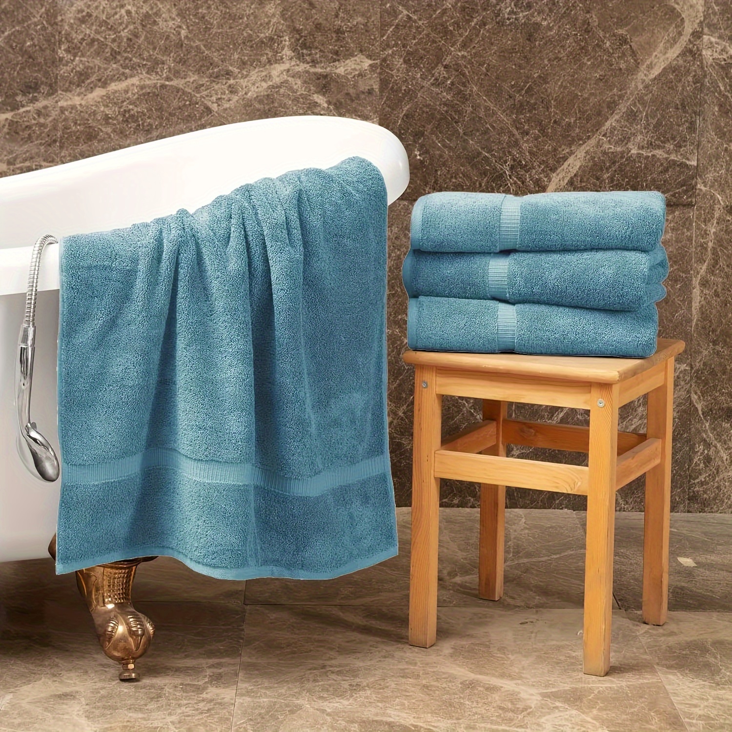 Juego de 8 toallas de baño extra grandes, 2 toallas de baño de tamaño  grande, 2 toallas de mano, 4 toallas pequeñas, toallas de baño de  microfibra