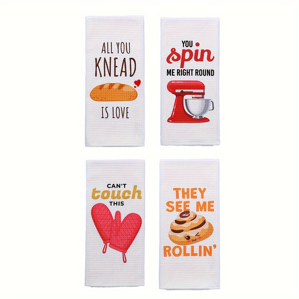 

2/4pcs, Hand Towels, Simple Style Microfiber Dish Towels, Decorative Absorbent Drying Cloth, Soft Tea Towels, Easy To Clean, Cleaning Stuff, Kitchen Decor
