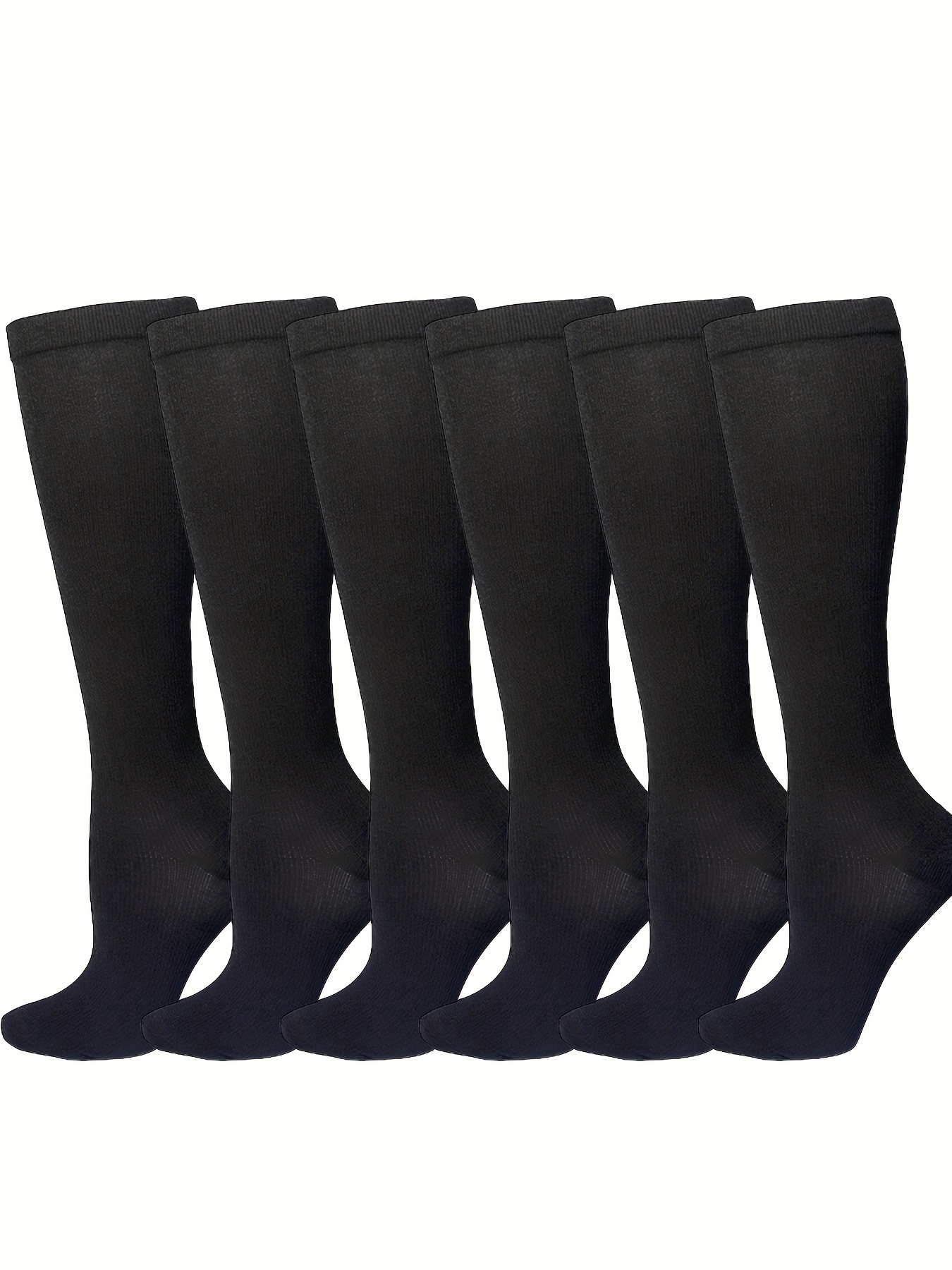 6pcs Compression Socks for Women with Wide Calf for Pregnancy & Nursing