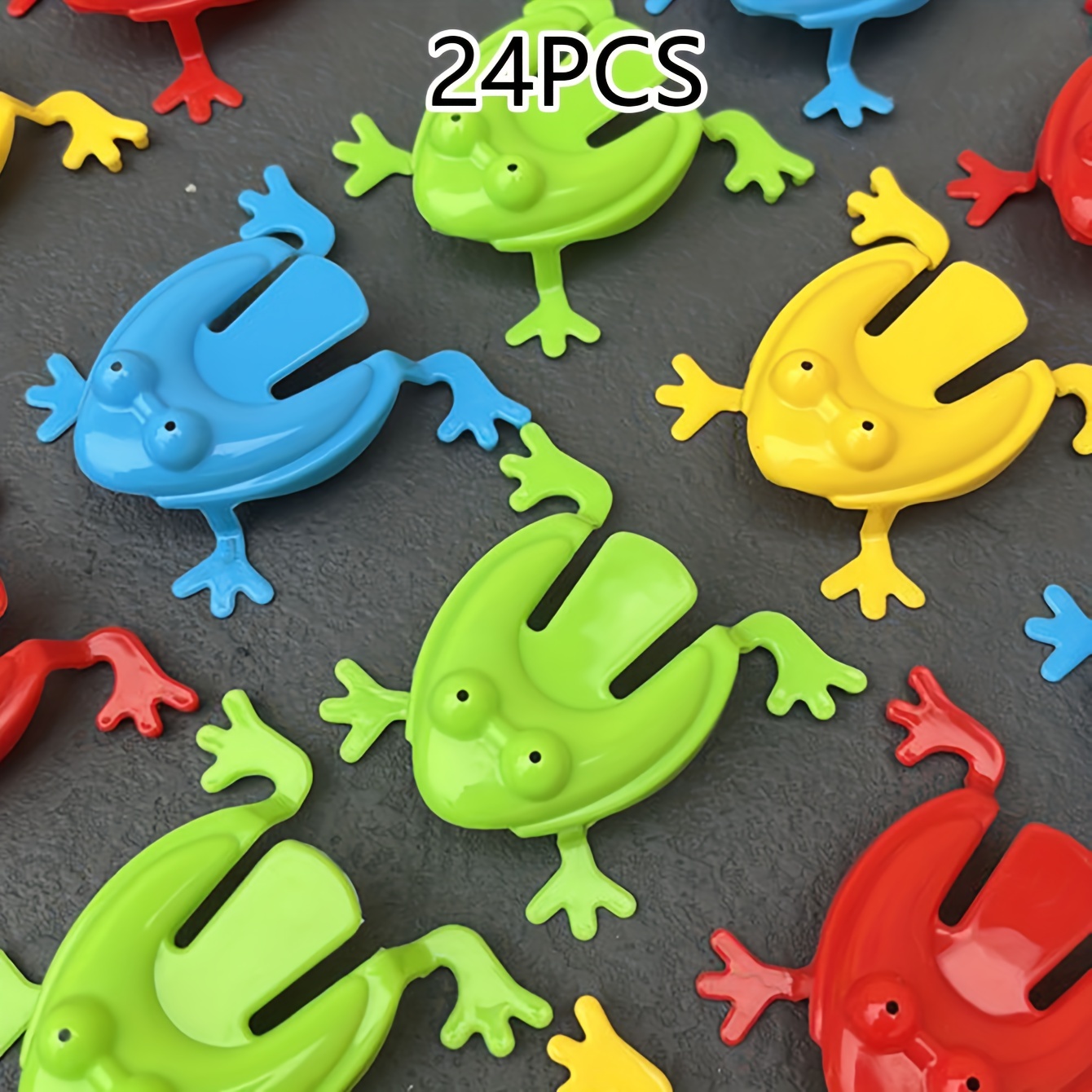 10/20Pcs Wholesale Jumping Frog Toys Children Finger Action Training Toy  Mini Plastic Pressing Jumping Frog Desktop Game Gag Toy