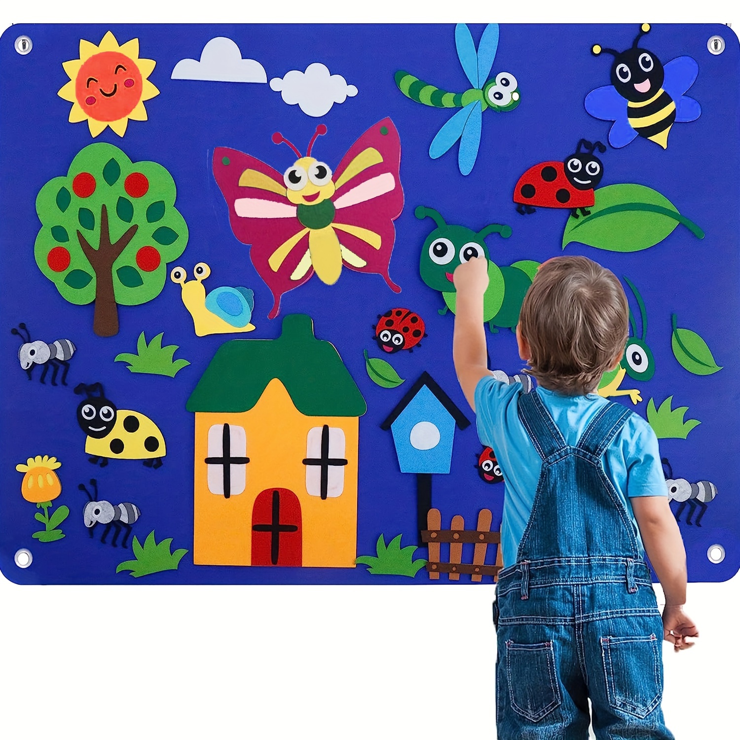 Wall Stories autocollant muraux pour enfants - Découvrir les couleurs -  Autocollants muraux interactifs pour chambre d'enfants - Grand autocollant  mural avec application de jeu et d'activité gratuite